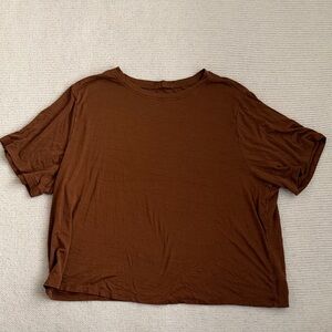 Nuuds Short Sleeve Shirt Brown Size XL